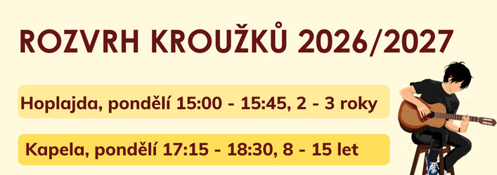 rozvrh kroužků 2026/2027